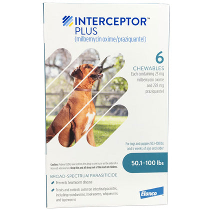 Interceptor Plus Chewable 50.1-100 lbs