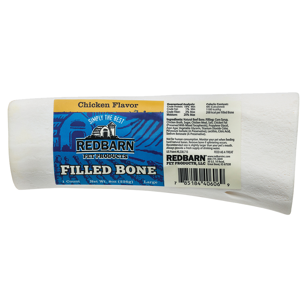Filled Bone, Chicken 5-6" Red Barn