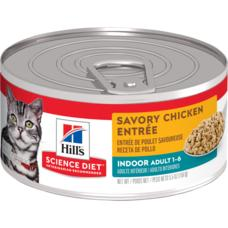 Sci Diet Cat Ad Indoor Savory Chicken Entree 5.5 oz Can