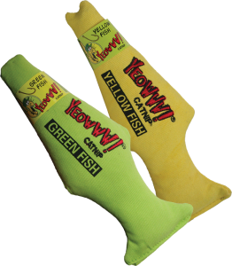 Yeowww! Catnip Green Fish 7"