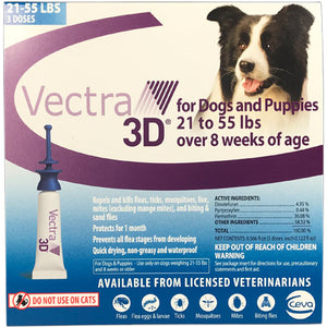 Vectra 3D Medium Dog 21-55 lbs.