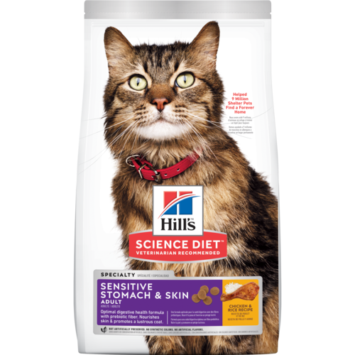 Sci Diet Cat Ad Sen Stomach & Skin 3.5#