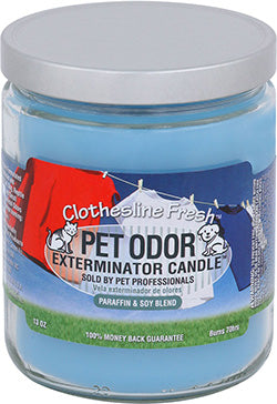 Pet Odor Exterminator Candle Clothesline Fresh