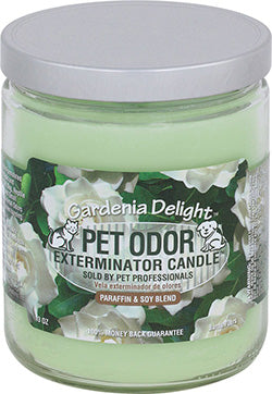 Pet Odor Exterminator Candle Gardenia Delight
