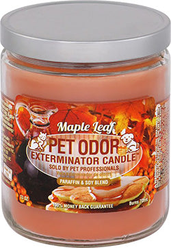 Odor Exterminator Candle Maple Leaf