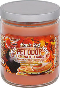Odor Exterminator Candle Maple Leaf