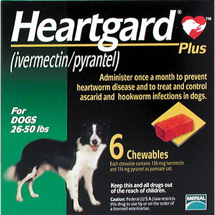 Heartgard Plus Chewable 26-50 lbs