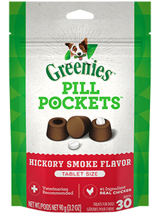 Pill Pockets Dog Hickory Tablet 30ct