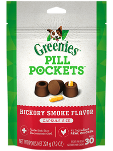 Pill Pockets Dog Hickory Capsule 30ct