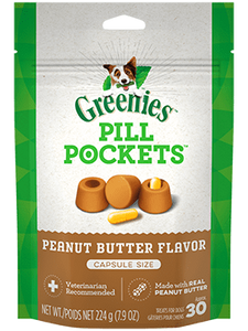 Pill Pockets Dog P. Butter Capsule 30ct