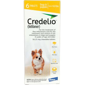 Credelio Chewable Dogs 4.4-6 lbs