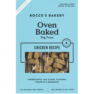 Bocce's Bakery Oven Baked Treats "The Basics Menu"