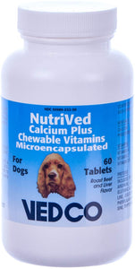 Nutrived Calcium Plus Chew 60 Tablets Canine