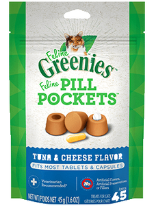 Pill Pockets Cat Tuna/Cheese 1.6oz 45ct