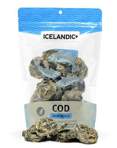 Cod Skin Rolls 3oz Bag, Icelandic+