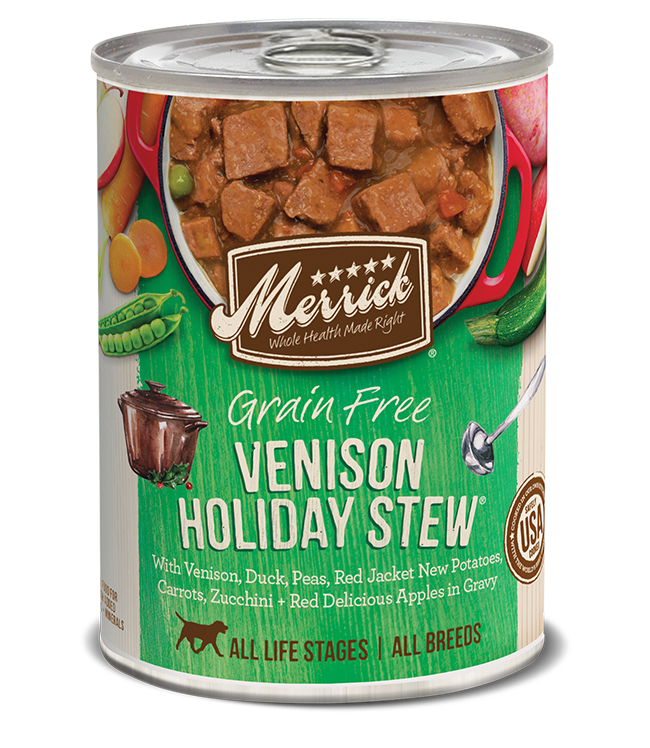 Venison Holiday Stew 12.7oz Can Dog