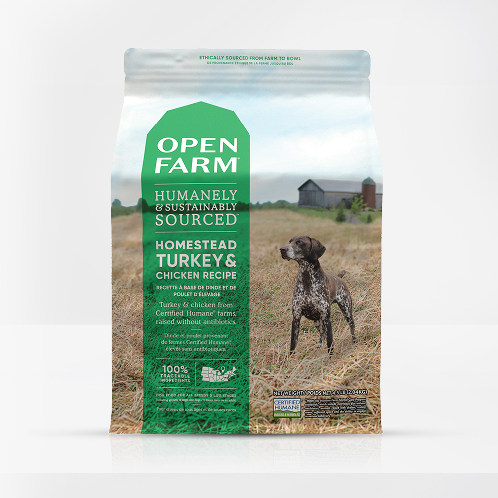 Open Farms Homestead Chicken and Tuckey Grain Free Dry Dog Food 4.5LB