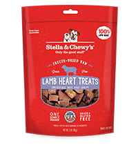 Stella's Fr Dried Lamb Heart Treat 3oz