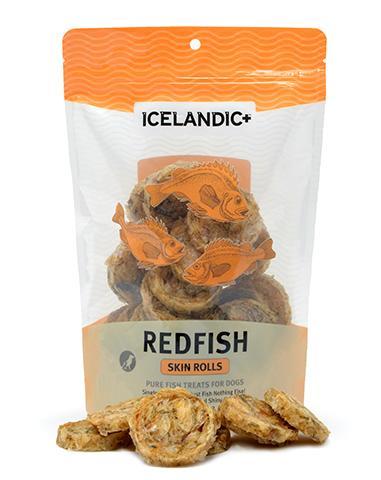 Redfish Skin Rolls 3oz Bag, Icelandic+