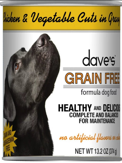 dave's Gr Free Ch Chkn V Cuts 13oz, Dog