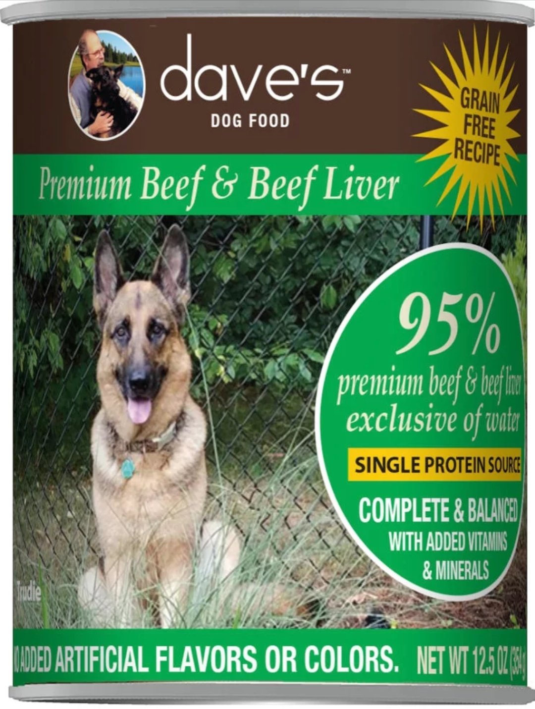dave's 95% Premium Beef 13oz, Dog