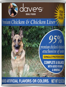 dave's 95% Premium Chicken 13oz, Dog