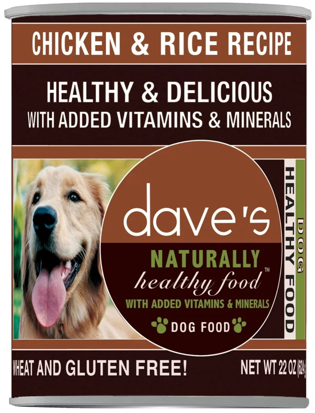 dave's Chicken & Rice Recipe 22oz, Dog
