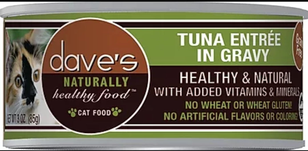dave's Tuna Entree' in Gravy 5.5oz Cat