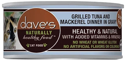 dave's Grilled Tuna Mackerel 5.5oz Cat