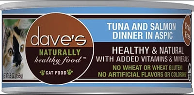 dave's Tuna & Salmon Aspic 3oz Cat