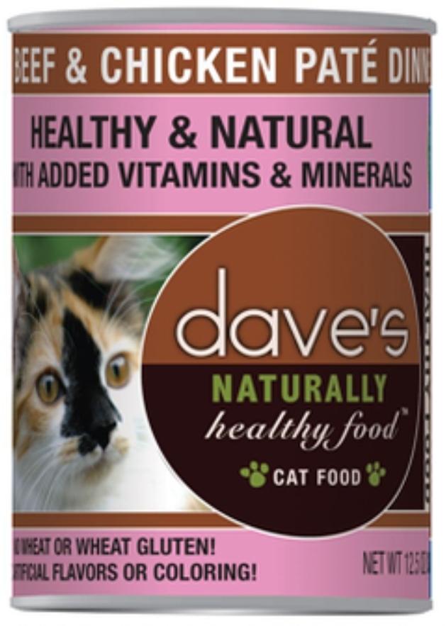 dave's Beef & Chicken Dinner 12.5oz, Cat