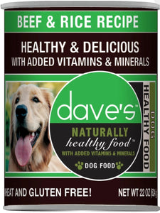 dave's Beef & Rice Recipe 22oz, Dog