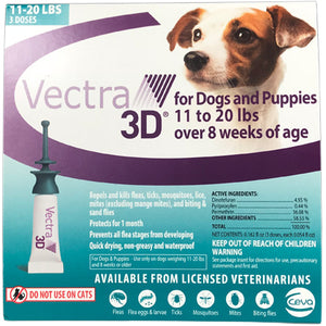 Vectra 3D Small Dog 11-20 lbs.