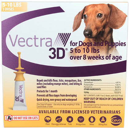 Vectra 3D X-Small Dog 5-10 lbs.