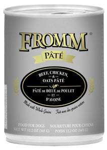 Fromm Pate Beef/Chkn/Oats 12.2oz Dog