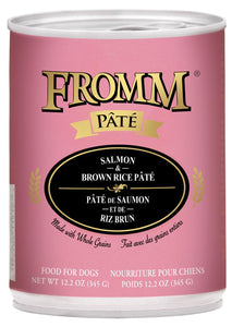 Fromm Pate Salmon Br Rice 12.2oz Dog