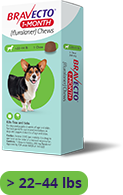 Load image into Gallery viewer, Bravecto 1-MONTH Chewable for Dogs
