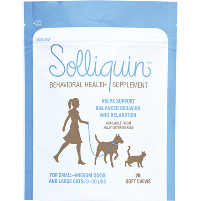 Solliquin Behavioral Supp. 8-30 lbs Soft Chews 75 count bag