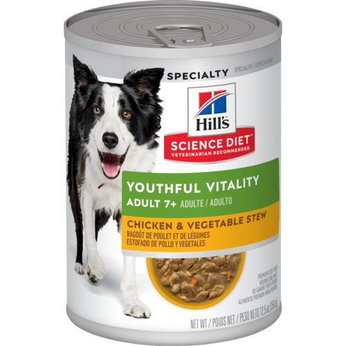 Sci Diet Dog YV Adult 7+ Chicken St 12.5
