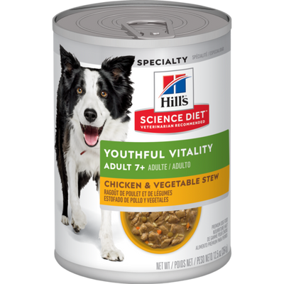 Sci Diet Dog YV Adult 7+ Chicken St 12.5