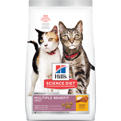 Sci Diet Cat Adult Multiple Benefit 15.5