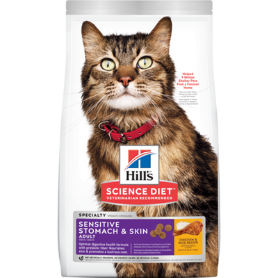 Sci Diet Cat Ad Sen Stomach & Skin 3.5#