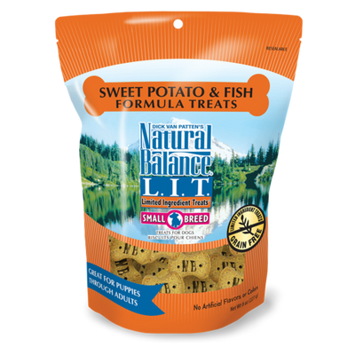 Fish/SwPotato Allergy Treats SB 8oz NatB