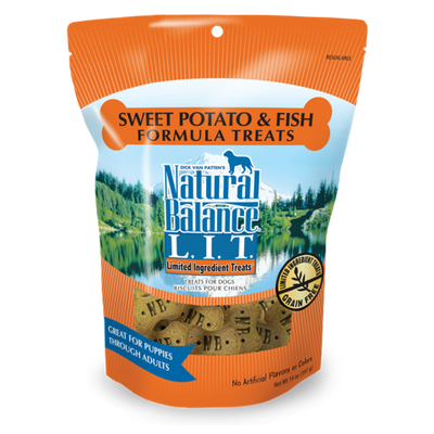 Fish/SwPotato Allergy Treats 14oz NatBal